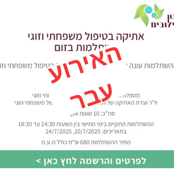 אתיקה בטיפול משפחתי וזוגי